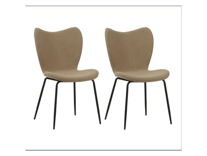 Mid.you Stuhl-Set, Taupe, 50x88.5x42 cm, Esszimmer, Stühle, Esszimmerstühle, Esszimmerstühle-Set