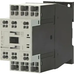 Eaton 199268 Leistungsschütz, 3-polig, 380 V 400 V 3 KW, 1 S, 1 Ö, RDC 24: 24 - 27 V DC, Gleichstrombetätigung, Push-in-Klemmen DILM8-11(RDC24)-PI