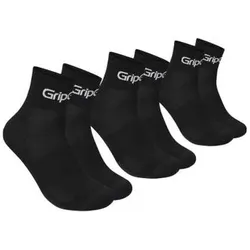GripGrab, Herren, Sportsocken, Fahrradsocken Ride Low Cut 3er-Pack (44 - 47), Schwarz