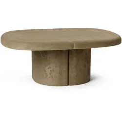 Mater Alder Couchtisch oval, earth grey
