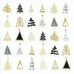 Papierservietten "Weihnachtsbäume", 33 x 33 cm, 20 Stück