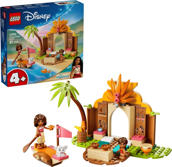 LEGO Disney Princess 43282 Vaianas Hütte und Boot
