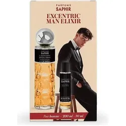 Saphir, Beauty Geschenkset, Excentric Man Elixir EDP Spray 200 ml + 30 ml Sets (Parfum Set)