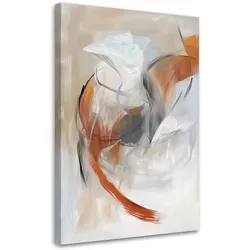 LEINWANDBILD Moderne Abstraktion Pastellbeige 60x90cm