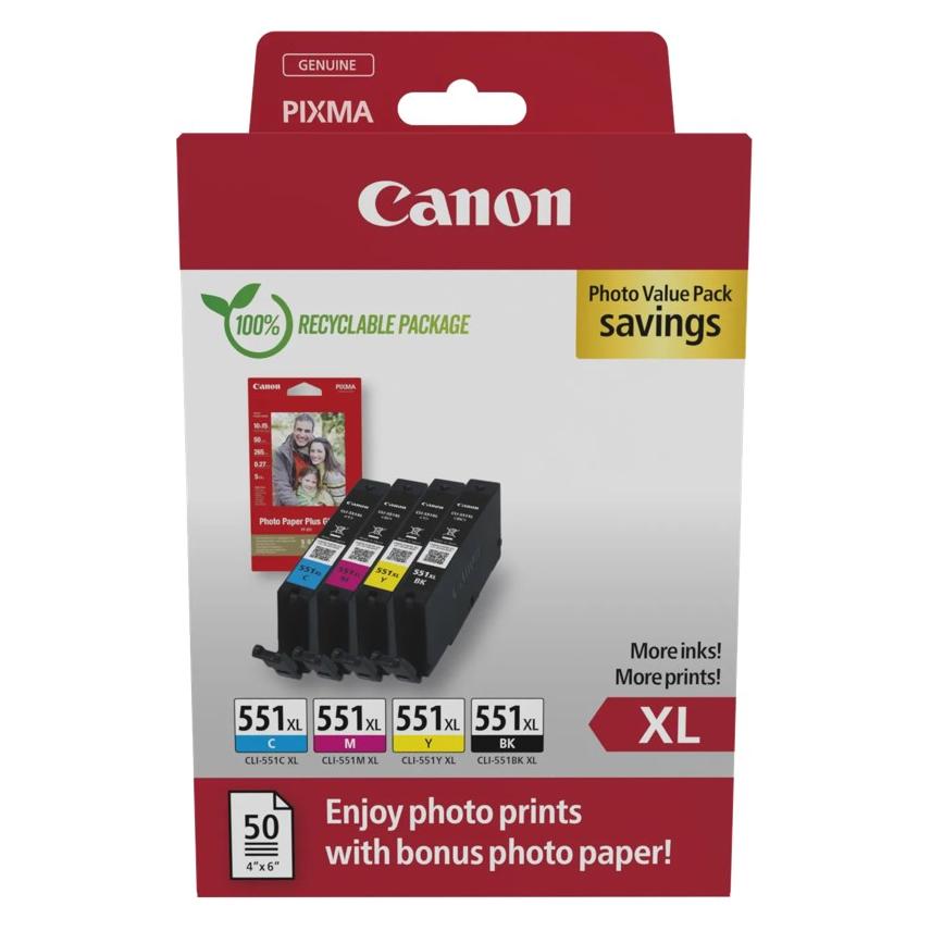 Canon CLI-551 (C, M, Y, BK) (6443B006)