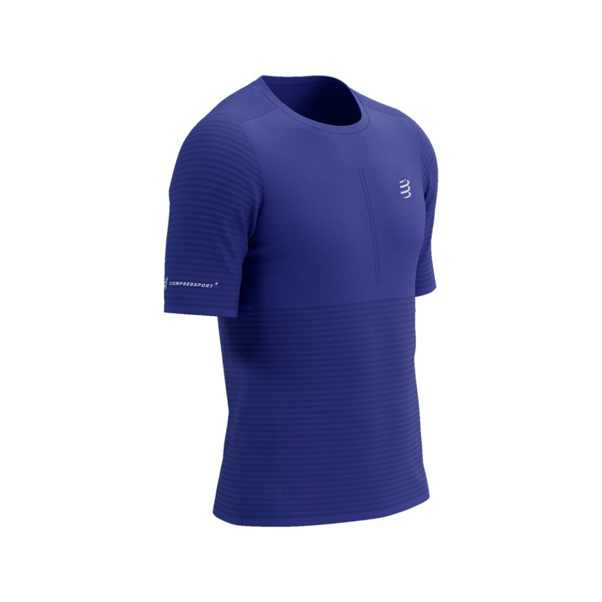 T-Shirt Compressport Pro Racing SS Azul, Tamanho S Homem