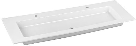 Keuco Royal 60 Keramik Waschtisch 32160311402 140,5x53,8cm, we, m. 2 HL, ohne Überlauf