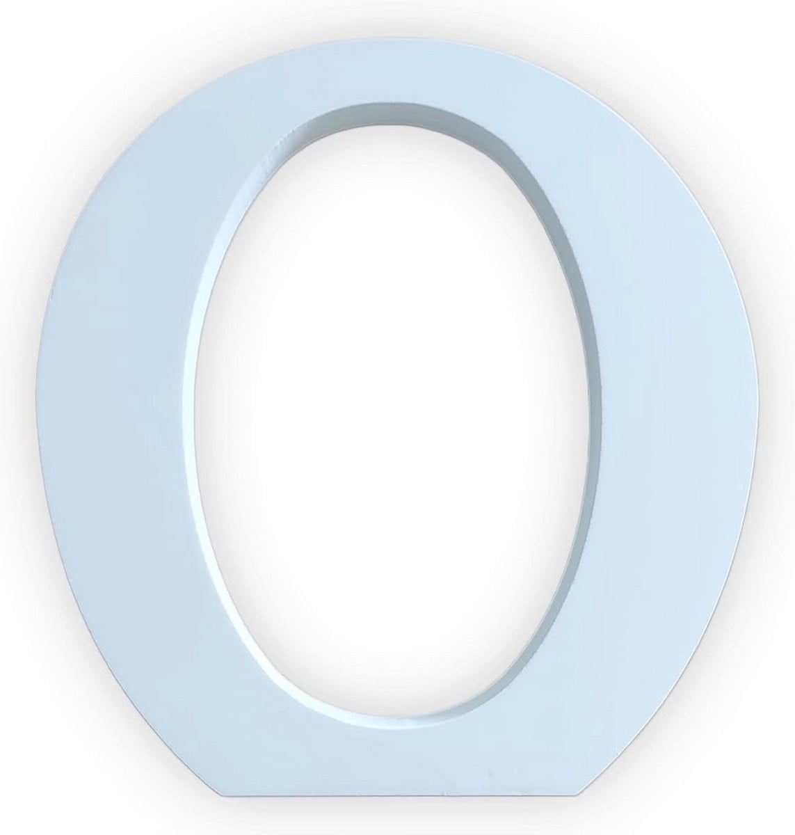 Decoratieve Houten Letter O Wit - 20 cm Hoog