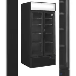 TEFCOLD Display-Kühlschrank in Schwarz FSC891H Black 707l Schwarz RAL9005