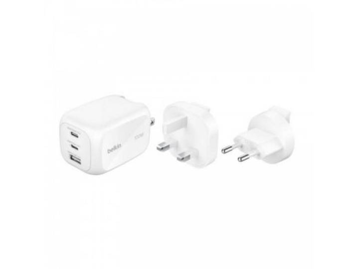Belkin - Chargeur 100w 3 Ports Blanc Gan
