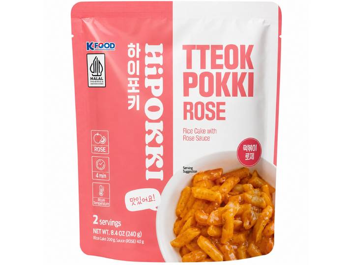 HYHS Hipokki Tteokbokki Sachet Saveur Rose Halal 240 g