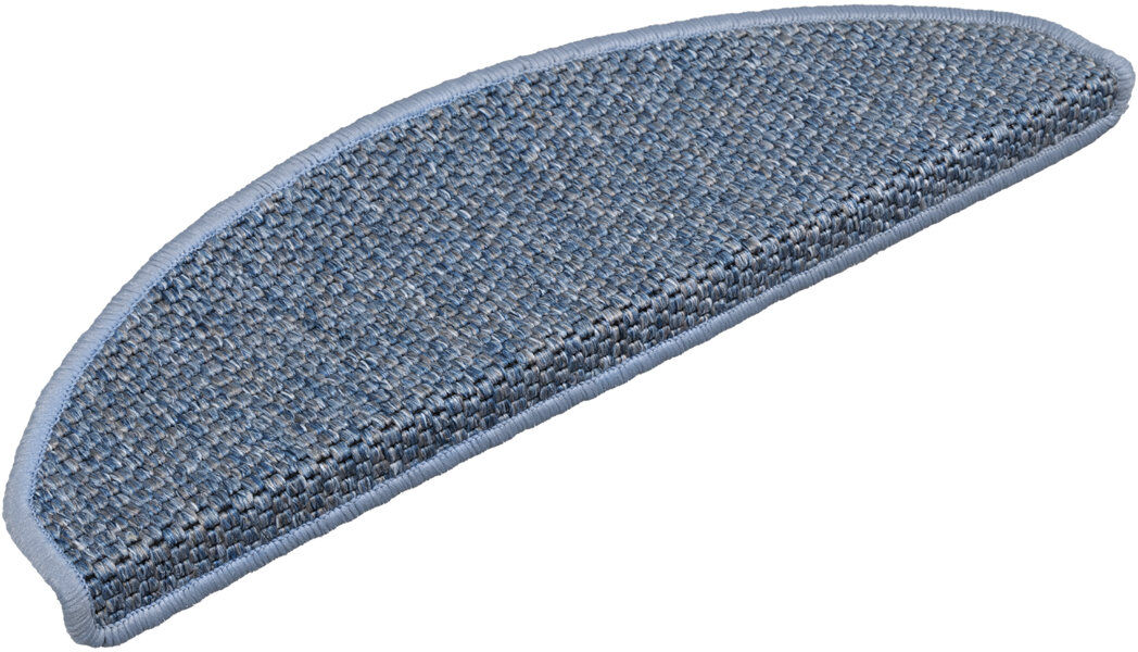 Hykkon Shellson Non-Slip Stair Tread Blue Semi-Circle 21cm x 65cm