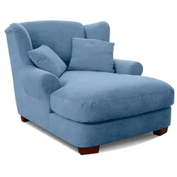 sit & more Longseat-Sessel Oase Stoff Blau Hellblau