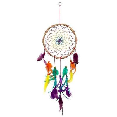 Traumfänger 'Twisted Rainbow' Rattan 22 x 50 cm