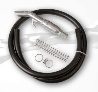 Schlauchgarnitur für Handpumpe Typ K 10 C, elektrisch leitfähig, DN 19 x 4, mit Auslaufventil AV 20 und Knickschutzfeder, Länge 3 m