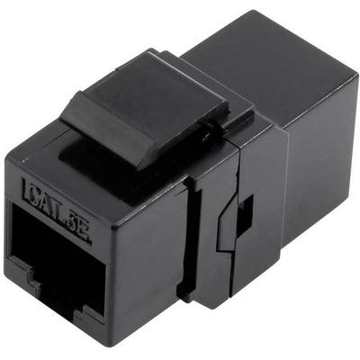 TRU Components 93013c1176 RJ45 Doppelkupplung 1425900 Adapter, gerade Schwarz 1St.
