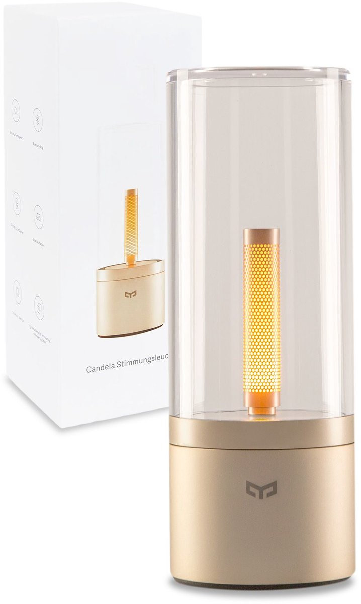 Yeelight Candela YLFWD-0019 Draagbare LED-lamp met oplaadbare batterij en dimfunctie – Roze Goud