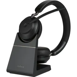 Jabra Evolve2 65 MS Stereo - Headset - On-Ear - Bluetooth - kabellos - USB-A