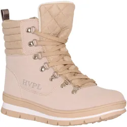 HV POLO Boots Louise camel modischer Stiefel mit gesteppter Oberseite, Größe: 41