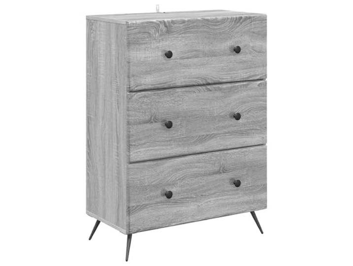HKLGBVCR Schubladenschrank, 66 x 34,5 x 90 cm, Holz Metallrahmen, Schiebetüren, verstellbare Regale, integrierte Fächer, einfache Reinigung
