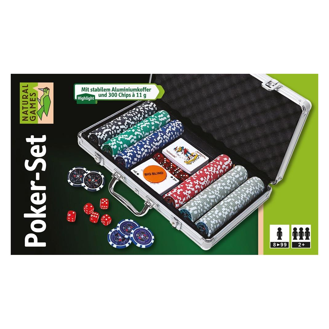 Natural games Poker-Set im Aluminiumkoffer (Deutsch, 2 - 8 Spieler) (61151907)