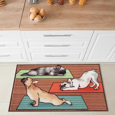 Lush Decor Siena Downward Dogs Indoor Mat