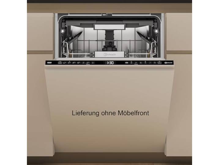 Bauknecht BD7I HF60 TUC Vollintegrierbarer Geschirrspüler/60 cm/15 Maßgedecke/PowerClean Pro-Effektive Hochdruckdüsen/Natural Dry-Automatische Türoffnung-Bessere Trocknung/MaxiSpace-Mehr Innenraum