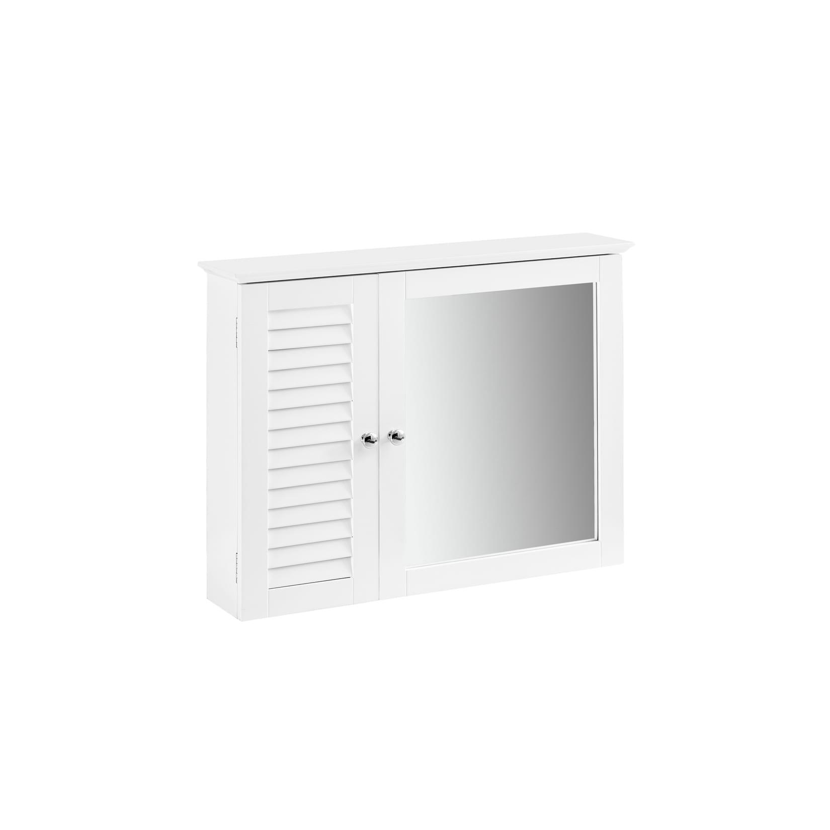 SoBuy Hängeschrank mit 1 Tür Weiß 65x15x49cm Modern