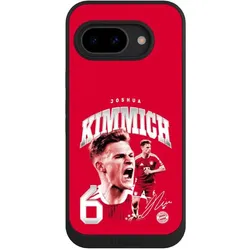 Nivocase Handyhülle für Google Pixel 9a Hülle NIVOpure Case Schwarz FC Bayern München FCB Joshua Kimmich (Google Pixel 9a), Smartphone Hülle, Schwarz