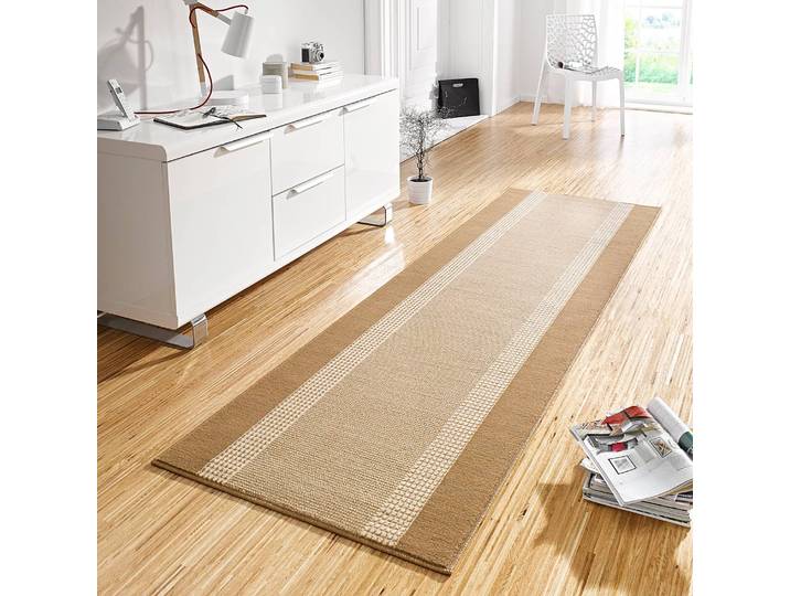 Läufer Band 80 x 500cm Beige/Beige