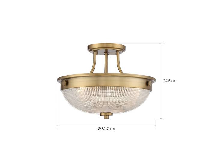 QUOIZEL Deckenlampe Mantle, dimmbar, bronze / altmessing, für Wohn- / Esszimmer, Metall, Antik, Deckenlampe