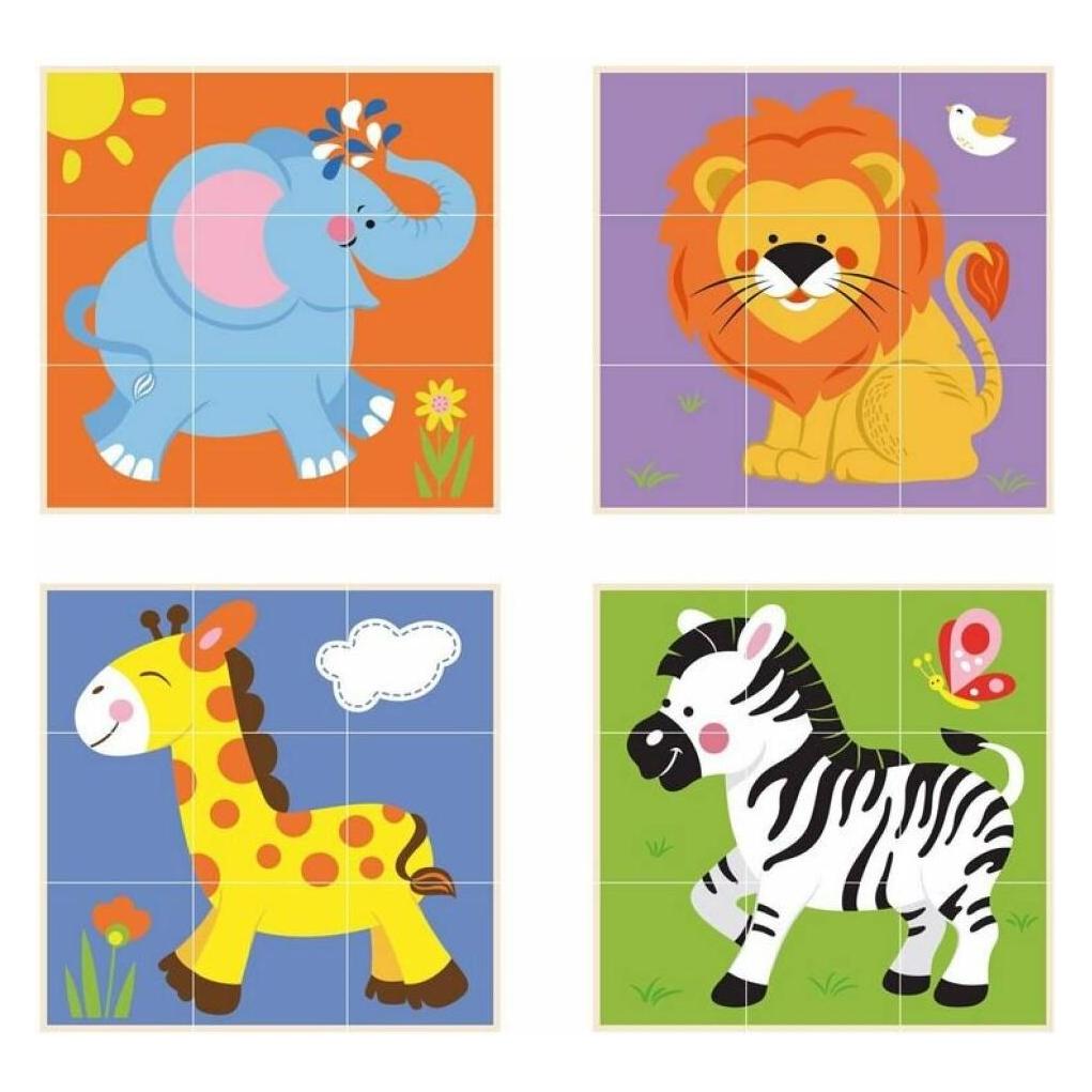 Viga Toys Viga Stapelpuzzle Wildtiere (50834)