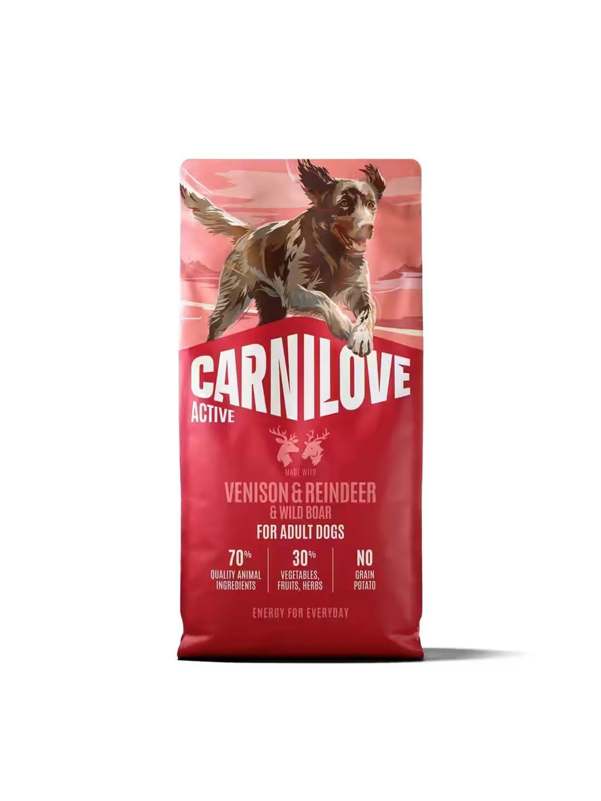 Carnilove Active Venison & Reindeer - Trockenfutter für Hunde - 12kg