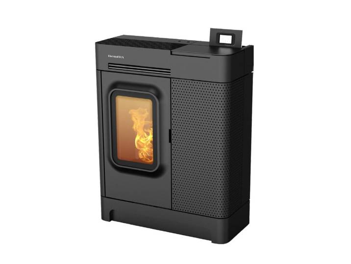 THERMOFLUX poêle à granulés ADELE (Anthracite - Métal)
