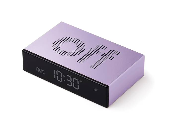 Lexon Wecker Flip Lila - Farbe: violett - Wecker