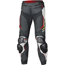 HELD Grind II sportliche Lederhose - schw-weiß-rot - 114