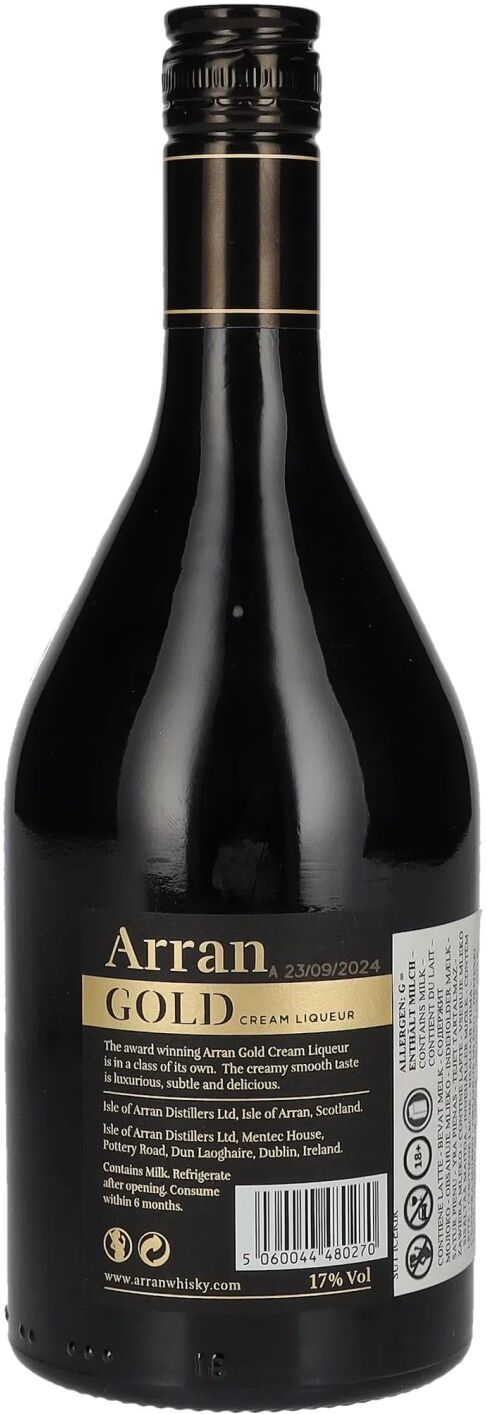 Arran Whisky Arran Gold Cream Liqueur 17% Vol. 0,7l