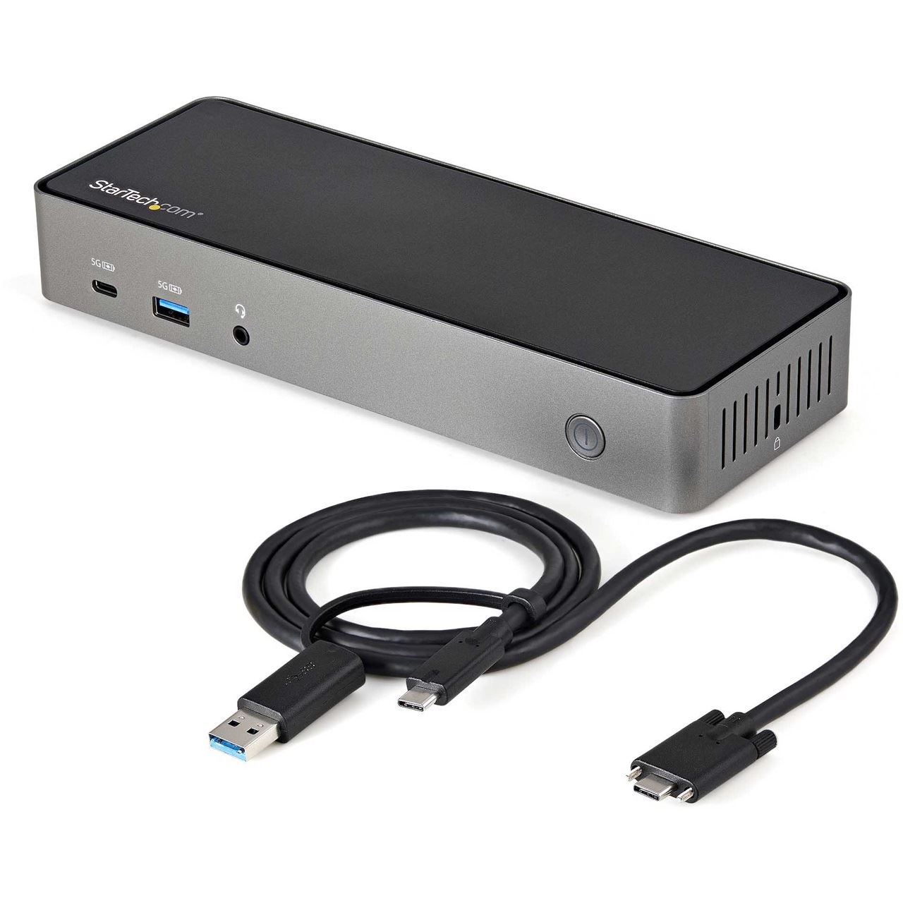 Startech Hybrid Universal Triple Monitor Laptop Docking Station DP HDMI 4K 60 Hz - 85W PD, GbE