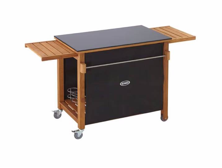 ENO Anrichte Emile Untergestell – Grill Ablage/Grill Rollwagen/Grill Erweiterung – schwarz