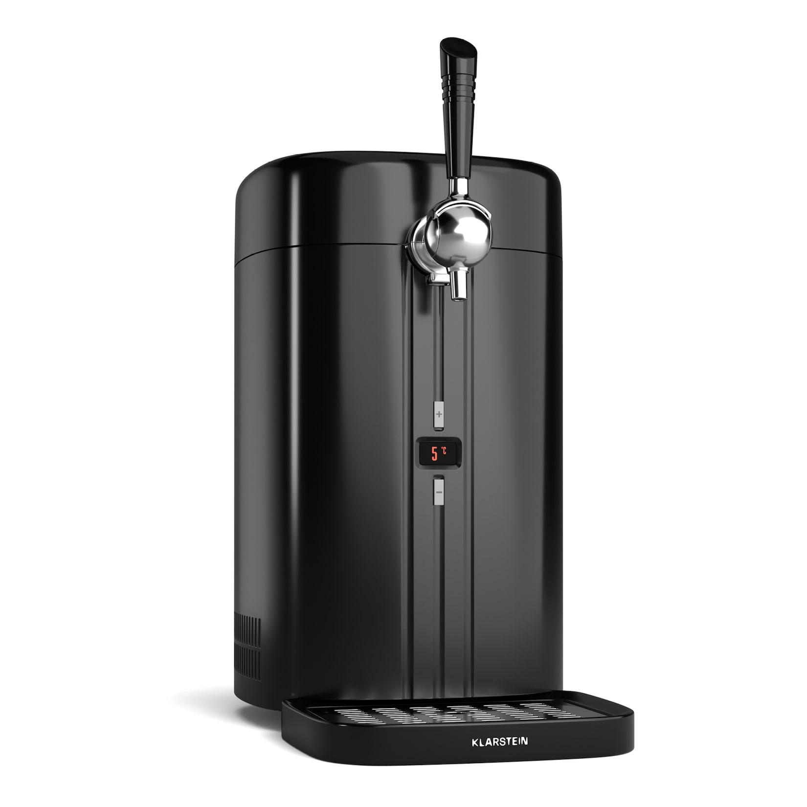 FrostBrew Bierzapfanlage CO2-Drucksystem Thermokühlung 3-12 °C LED-Temperaturanzeige Schwarz/Silber-Metallic