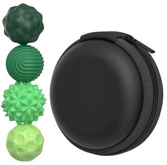 Uplifted Goods Magnetic Silicone Sensory Fidget Balls For Stress Relief green 4pcs