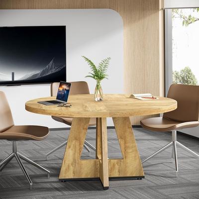 YUZHOU 47-Inch Round Conference Table/Desk for Meeting/Seminar/Training Room