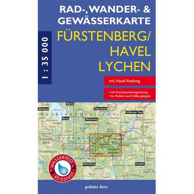 Rad-, Wander- und Gewässerkarte Fürstenberg/Havel, Lychen, Sonstige von , Grünes Herz, 978-3-86636-414-1
