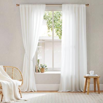 Madison Park Lexus Rod Pocket with Back Tab Privacy Curtain Pair