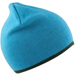 Result Winter Essentials Unisex Wende Strickmütze Beanie RC046X aqua/grey one size