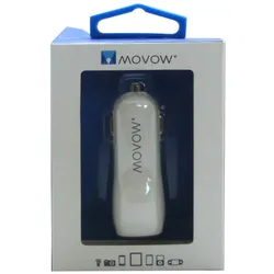 Movow Autoladegerät 2x USB-Ports Weiß