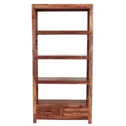 Bücherregal Kali 90x180x35 aus indischem Sheesham-Massivholz