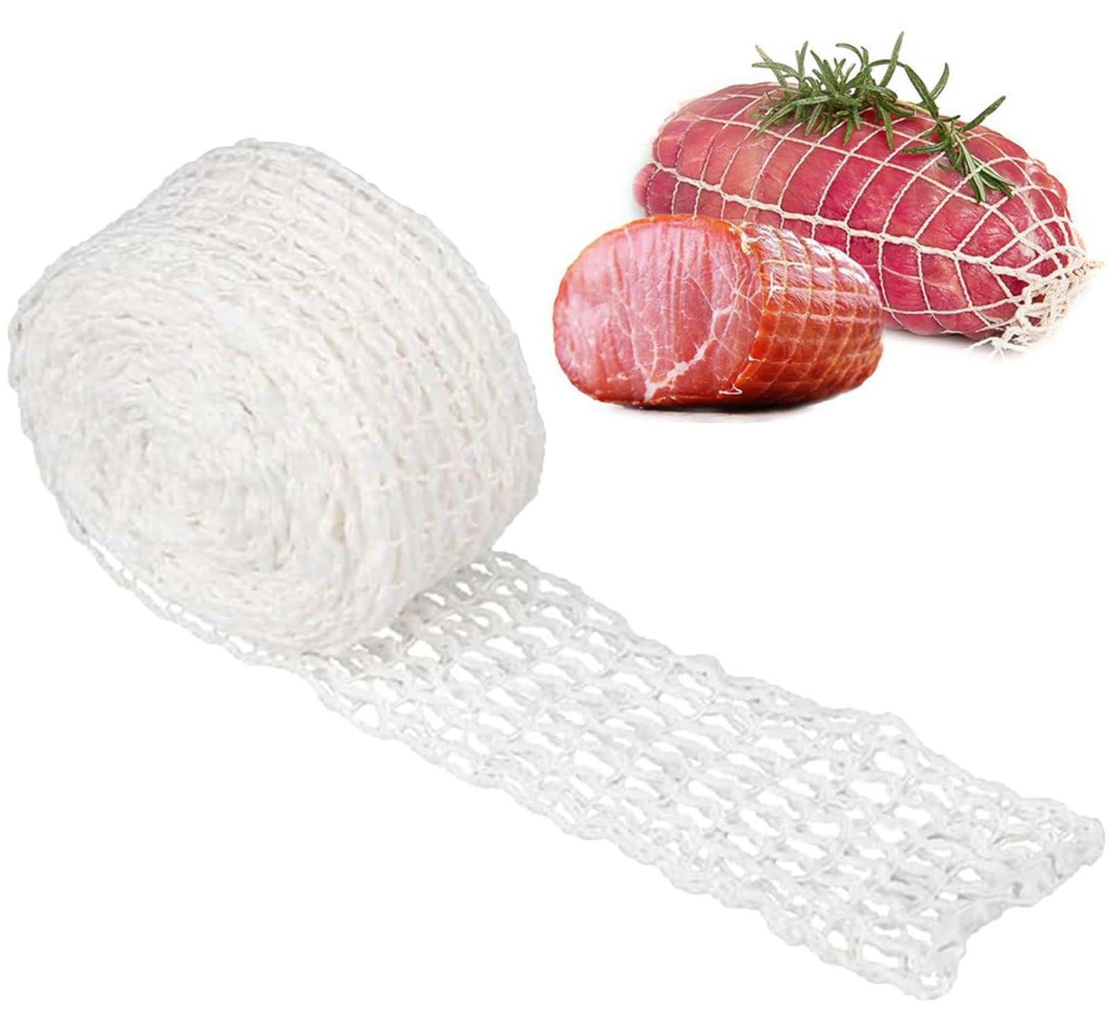 Dripio Vleesnet Wit Elastisch, 3 meter rol, 18 gaatjes
