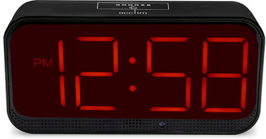 Acctim Silas Black & Red Digital Alarm Clock