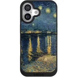 Nivocase Handyhülle für Apple iPhone 17 Hülle NIVOpure Case Schwarz Kunst Malerei (Apple iPhone 17), Smartphone Hülle, Schwarz